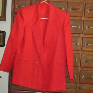 Red ASHLEY BROOKE Jacket Blazer Size 4P